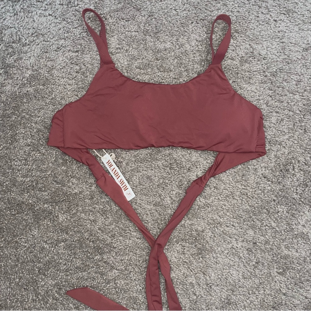 Yolanda Swimwear Clay Size Medium NWT